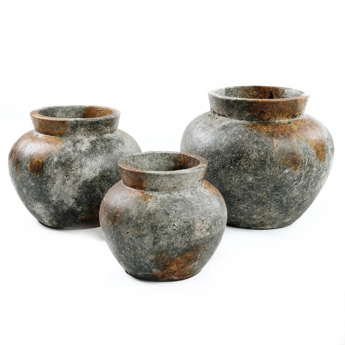 Bazar Bizar - Vase 'Funky' (Gris Antique, M)