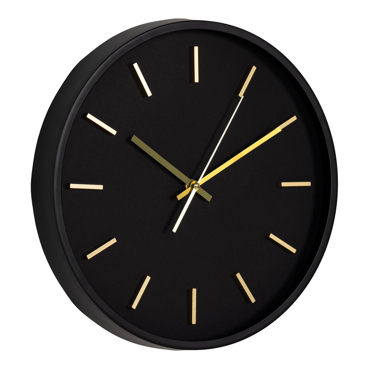 House Nordic - Camden Wall Clock - Horloge murale, noire, mouvement silencieux, ronde, ø35 cm