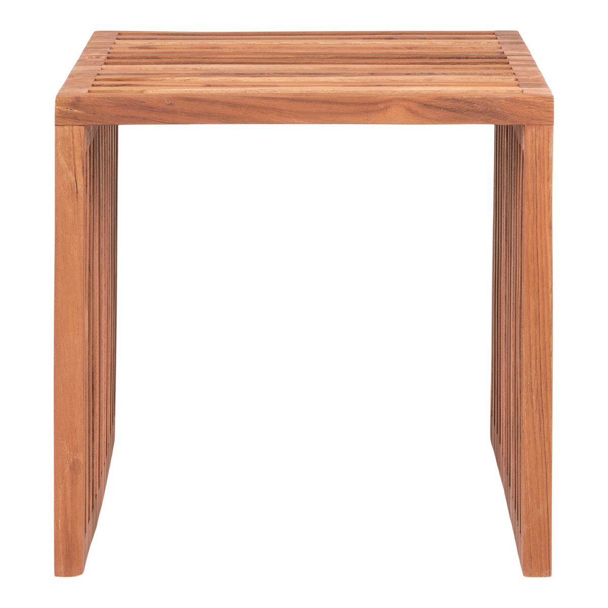 House Nordic - Pego Side Table - Table d'appoint en bois de teck, naturel, 40x40x40 cm