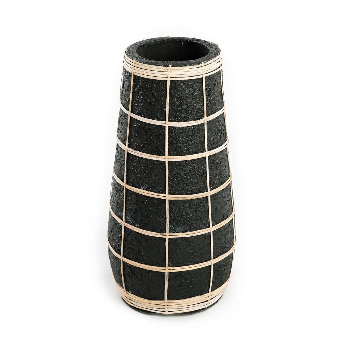 Bazar Bizar - Vase 'Cutie' (Schwarz Natur, L)