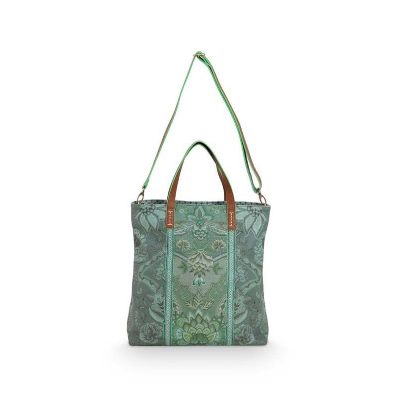 Pip Studio - Shopper Plein Kyoto Festival Groen 33x36x10cm