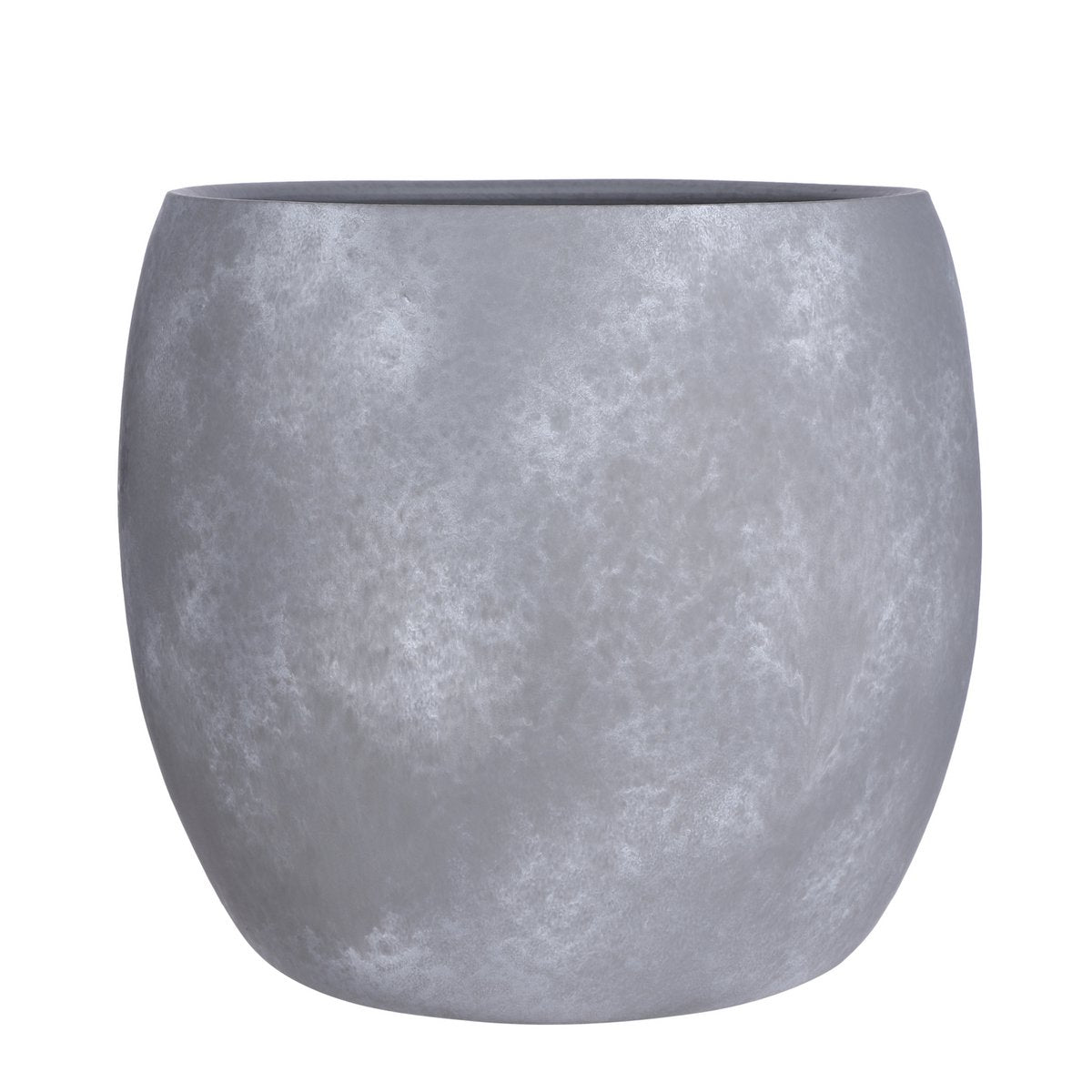 Mica Décorations - Pot de Fleur Lester - H35 x Ø38 cm - Terre Cuite - Gris Clair