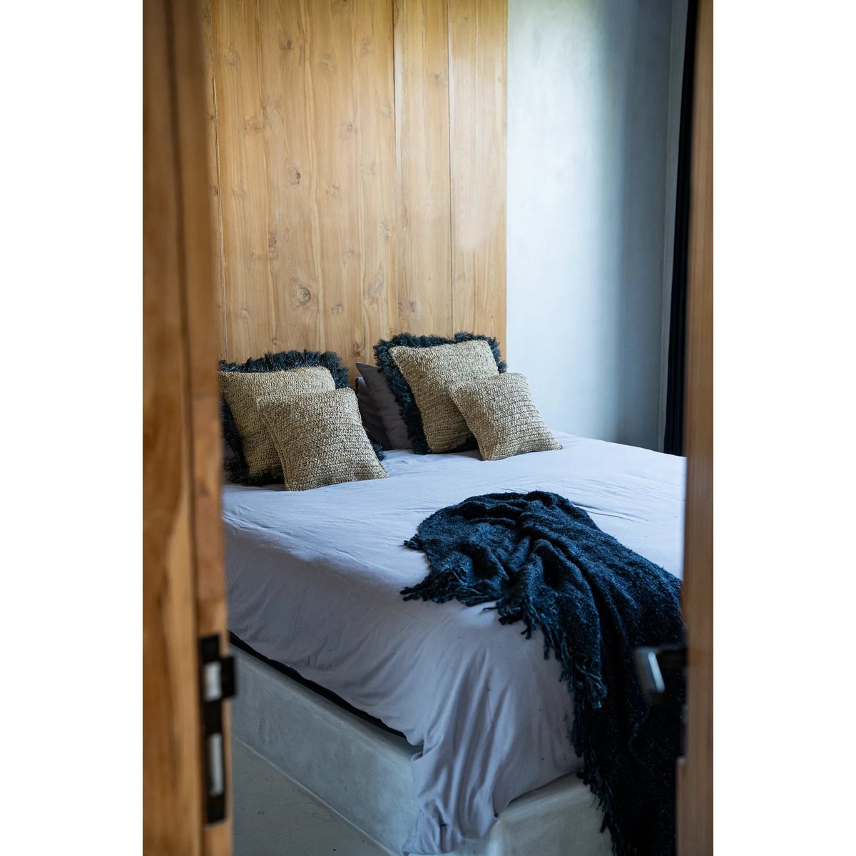 Bazar Bizar - Plaid 'S'il Vous Plaid' (Zwart Marine)