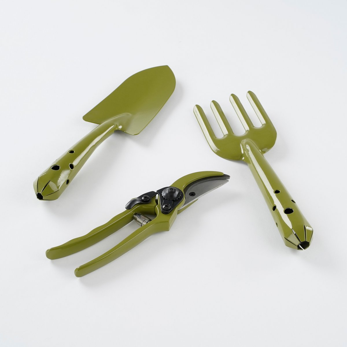 Mica Decorations - Outils de jardin - Lot de 3 - Métal - Vert