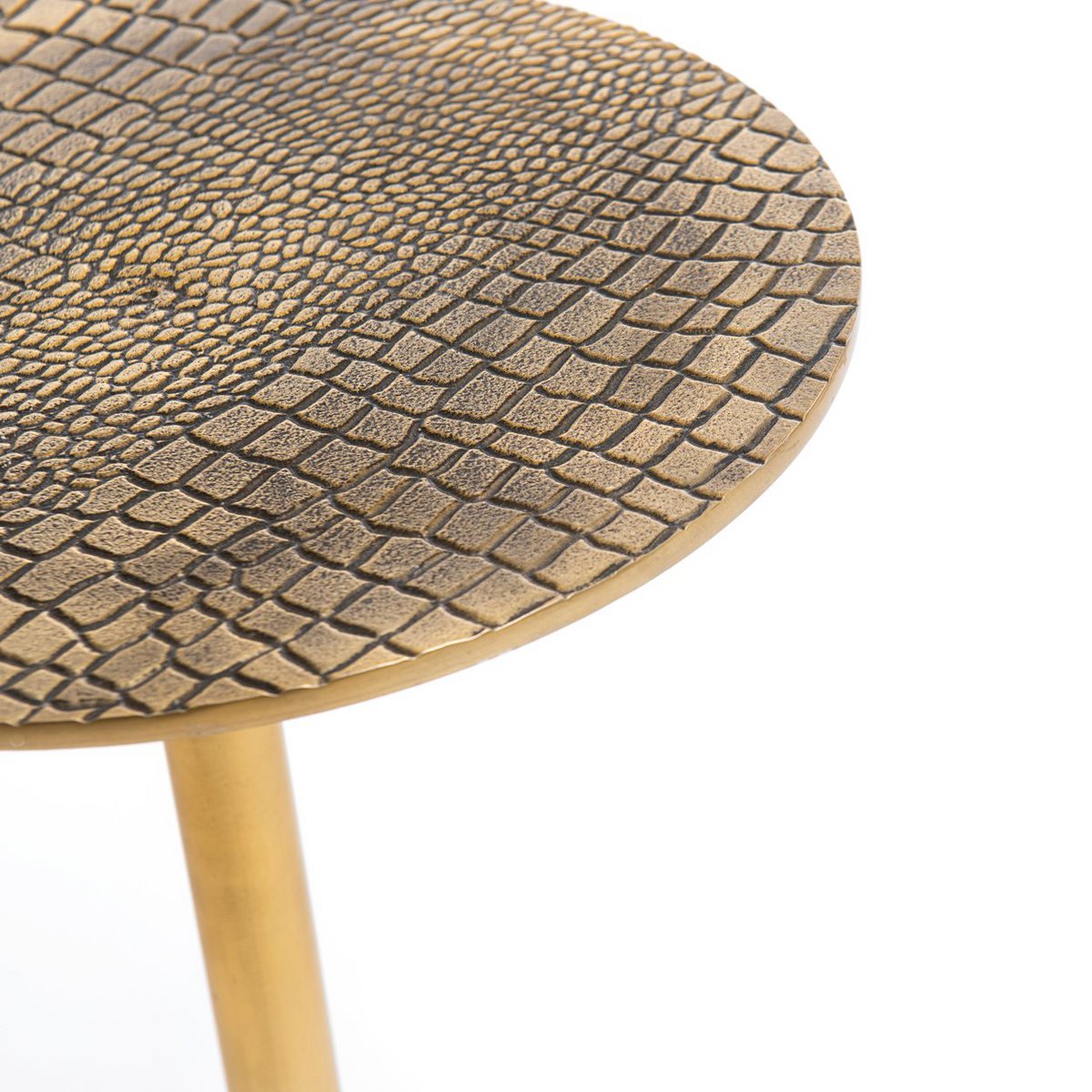 Bazar Bizar - Table d'appoint 'Croco' (Laiton)