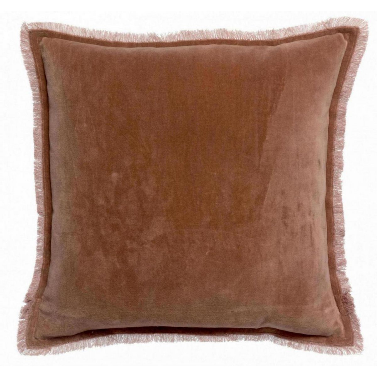 VIVARAISE - Coussin Fara uni Palissandre 45 x 45