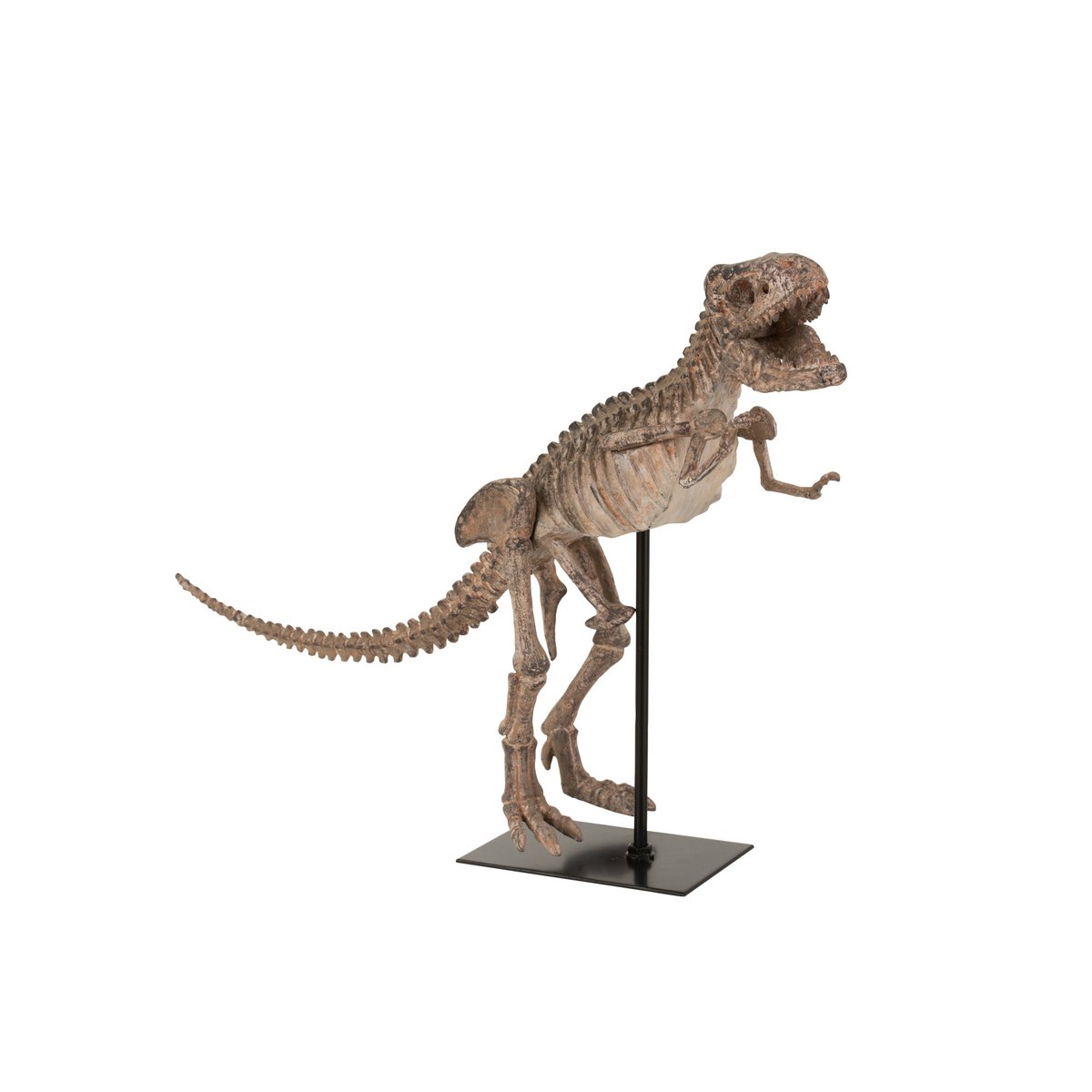 J-Line - Dinosaure T-Rex Sur Pied Poly Marron Clair