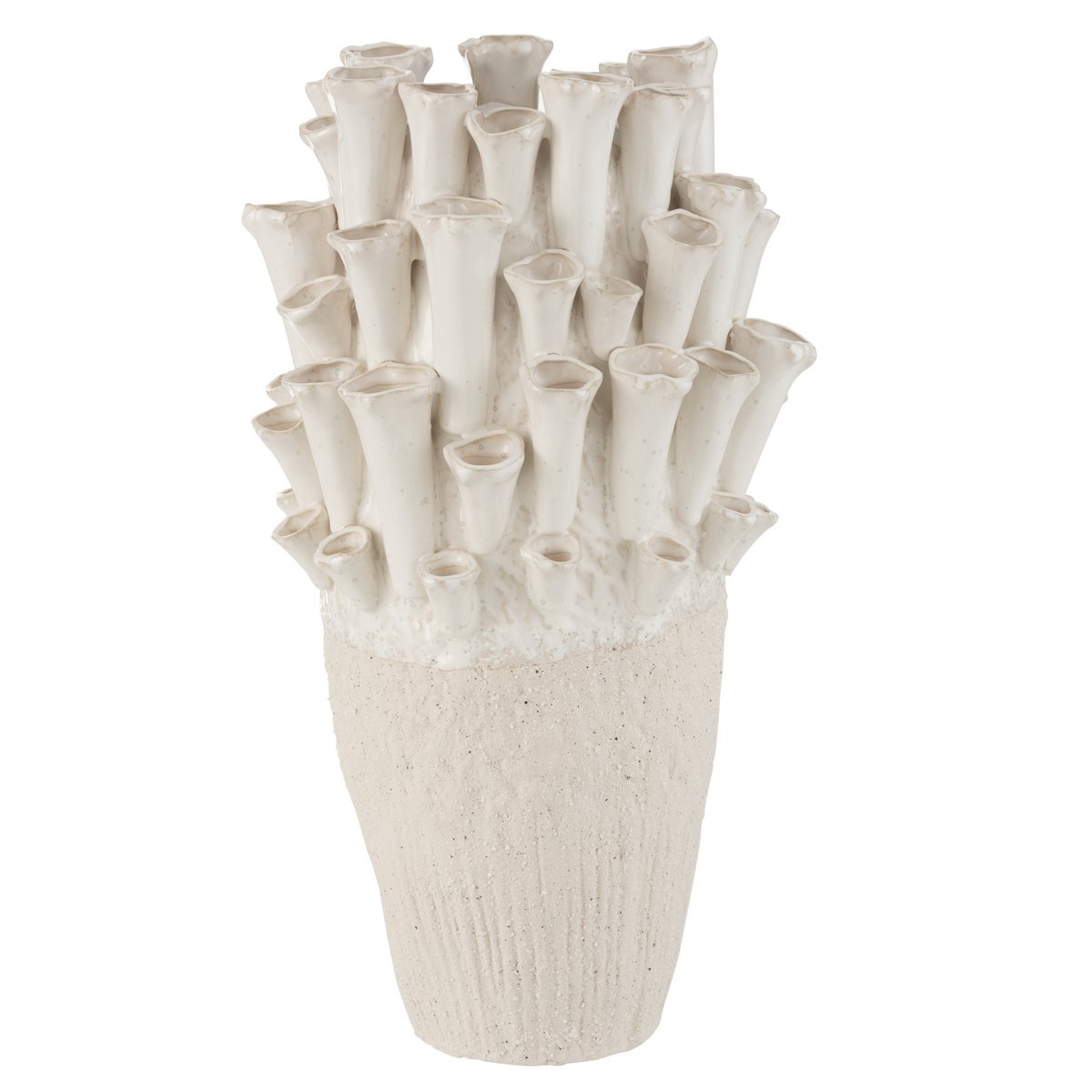 J-Line - Vase 'Anemone' (48cm, Beige, Keramik)