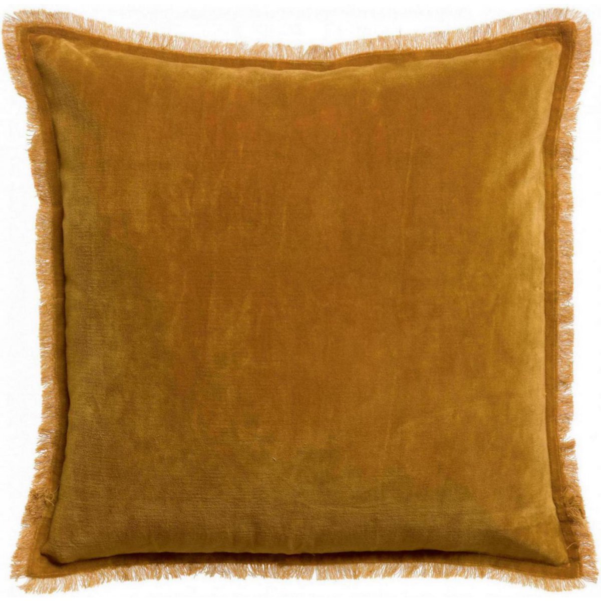 VIVARAISE - Coussin uni Fara Saffraan 45 x 45