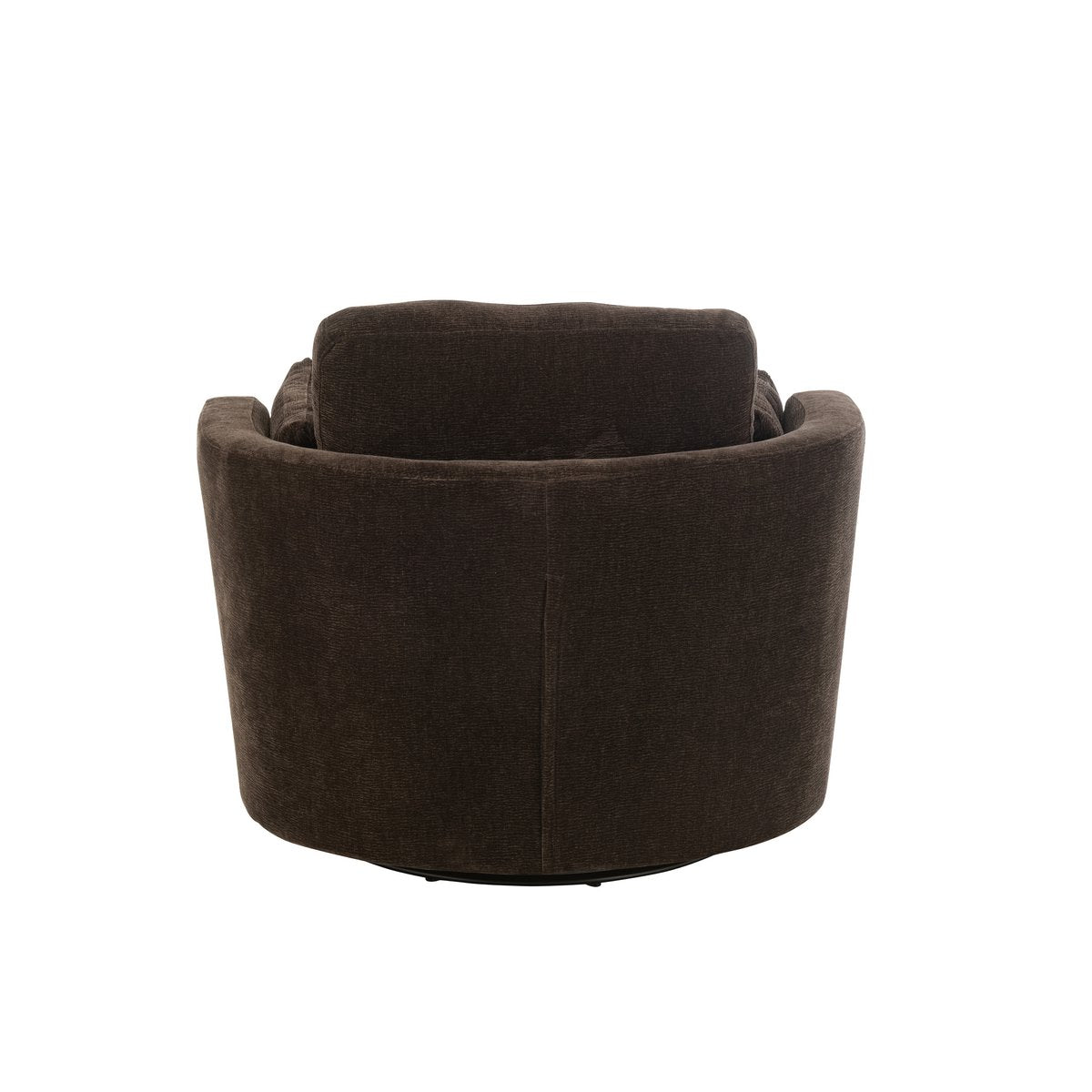 J-Line - Fauteuil lounge Swiv Peuplier/Mousse Marron Foncé