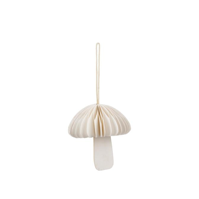 Broste Copenhagen - Hanger van papier 'Fungi' - Offwhite