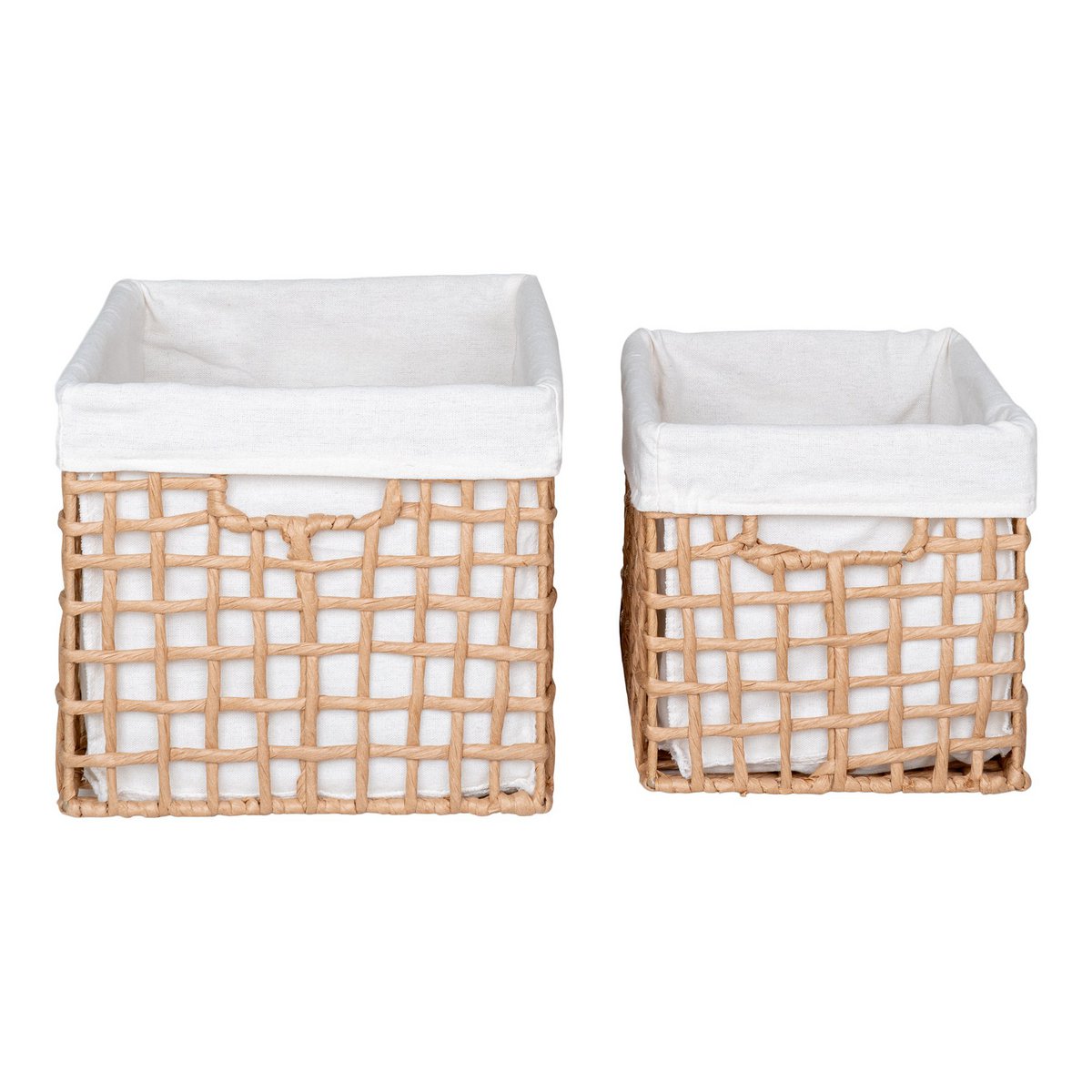 House Nordic - Bustelo Basket - Mand, papier, naturel, set van 2