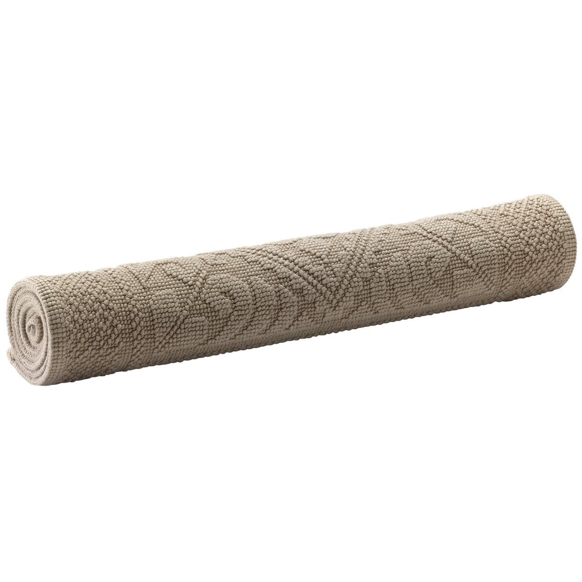 VIVARAISE - Tapis de bain uni Enzo Chamois 54 x 110