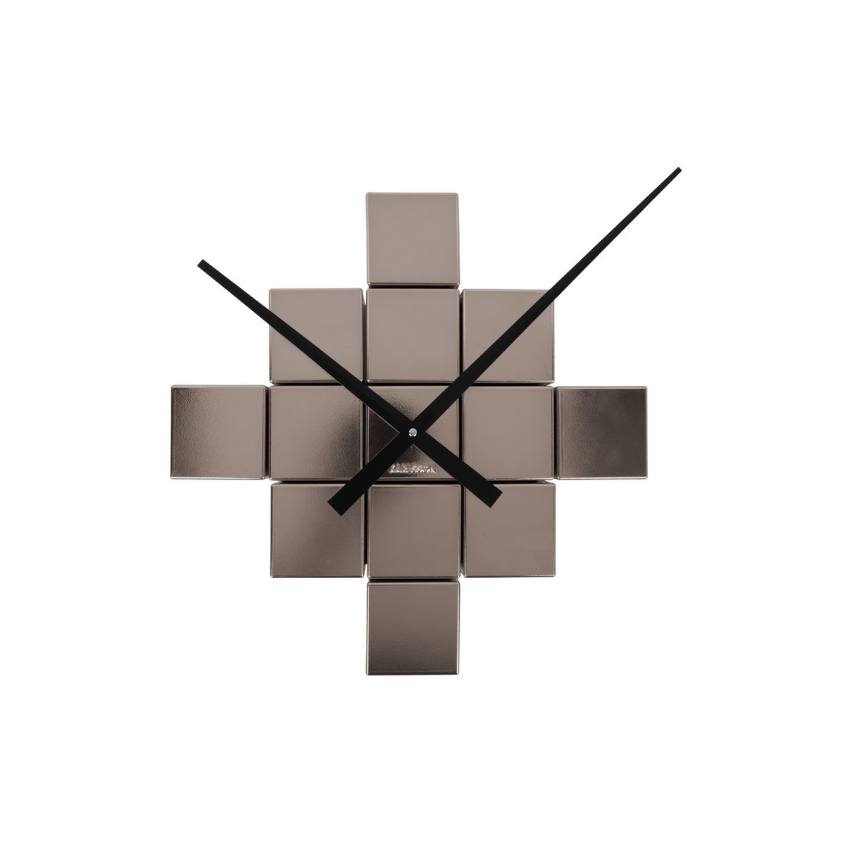 Karlsson - Horloge murale DIY Cube Métallique (Ø40cm) - KA5974GY