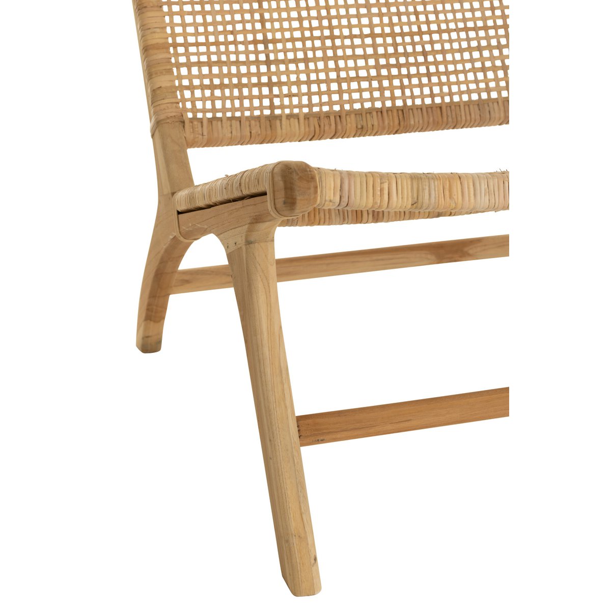 J-Line - Fauteuil Tissé - Bois - Naturel