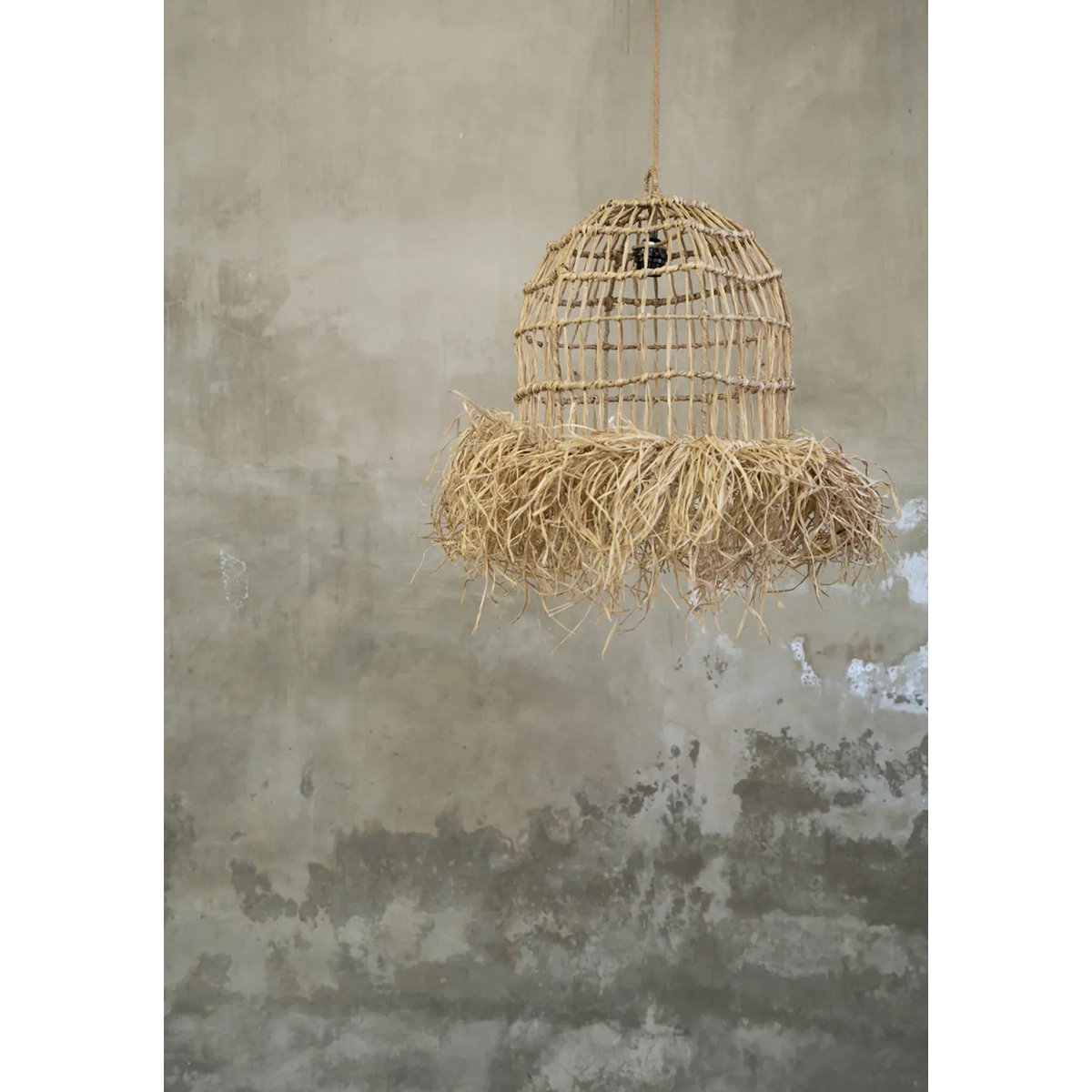 Bazar Bizar - Lampe suspendue 'Casita' (Naturel, S)