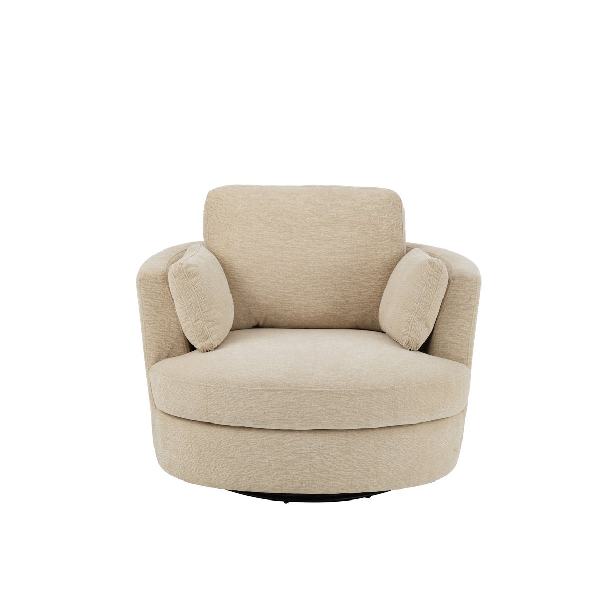 J-Line - Loungesessel Swiv Pappelholz/Schaum Beige