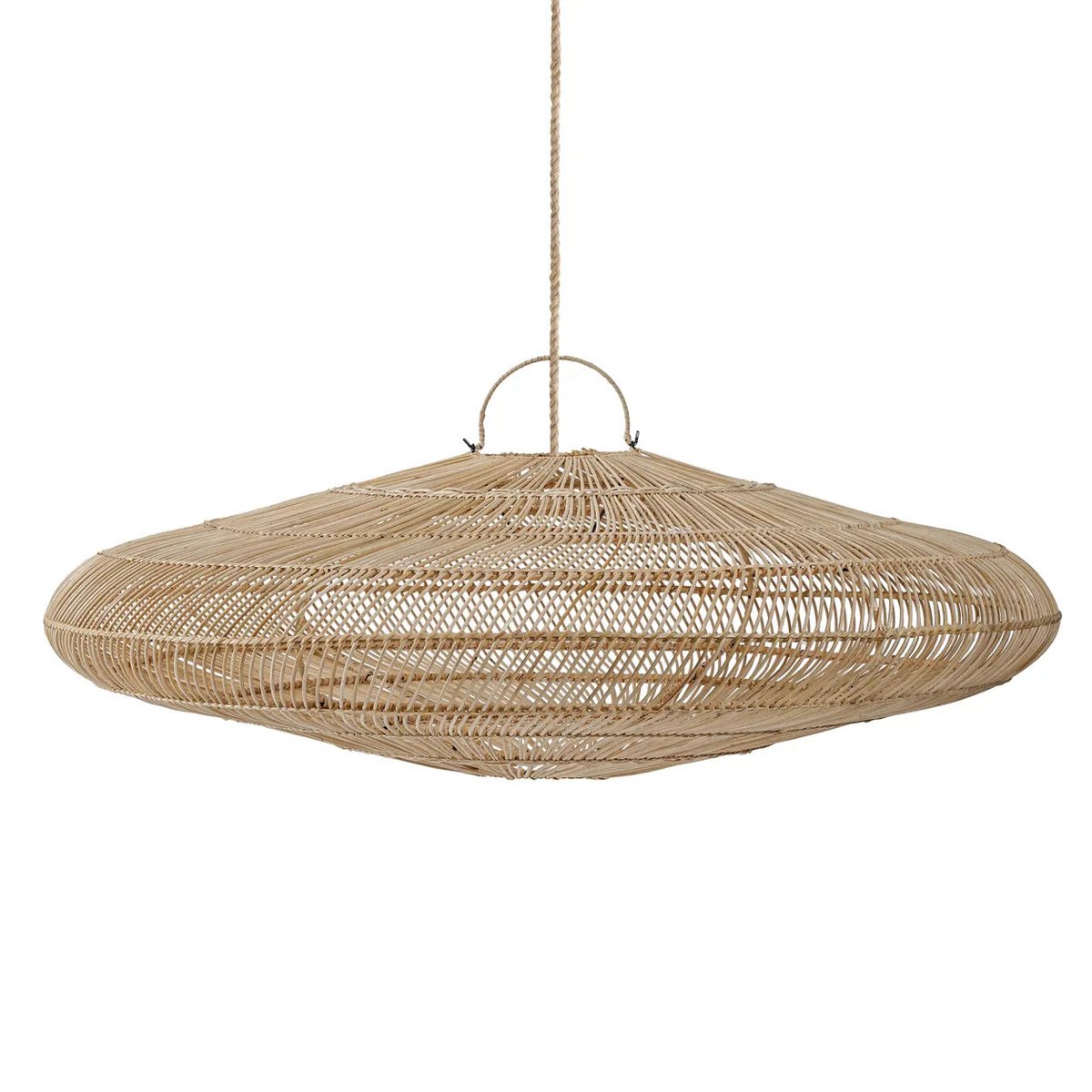 Bazar Bizar - Lampe suspendue 'Macaron' (Naturel, XL)