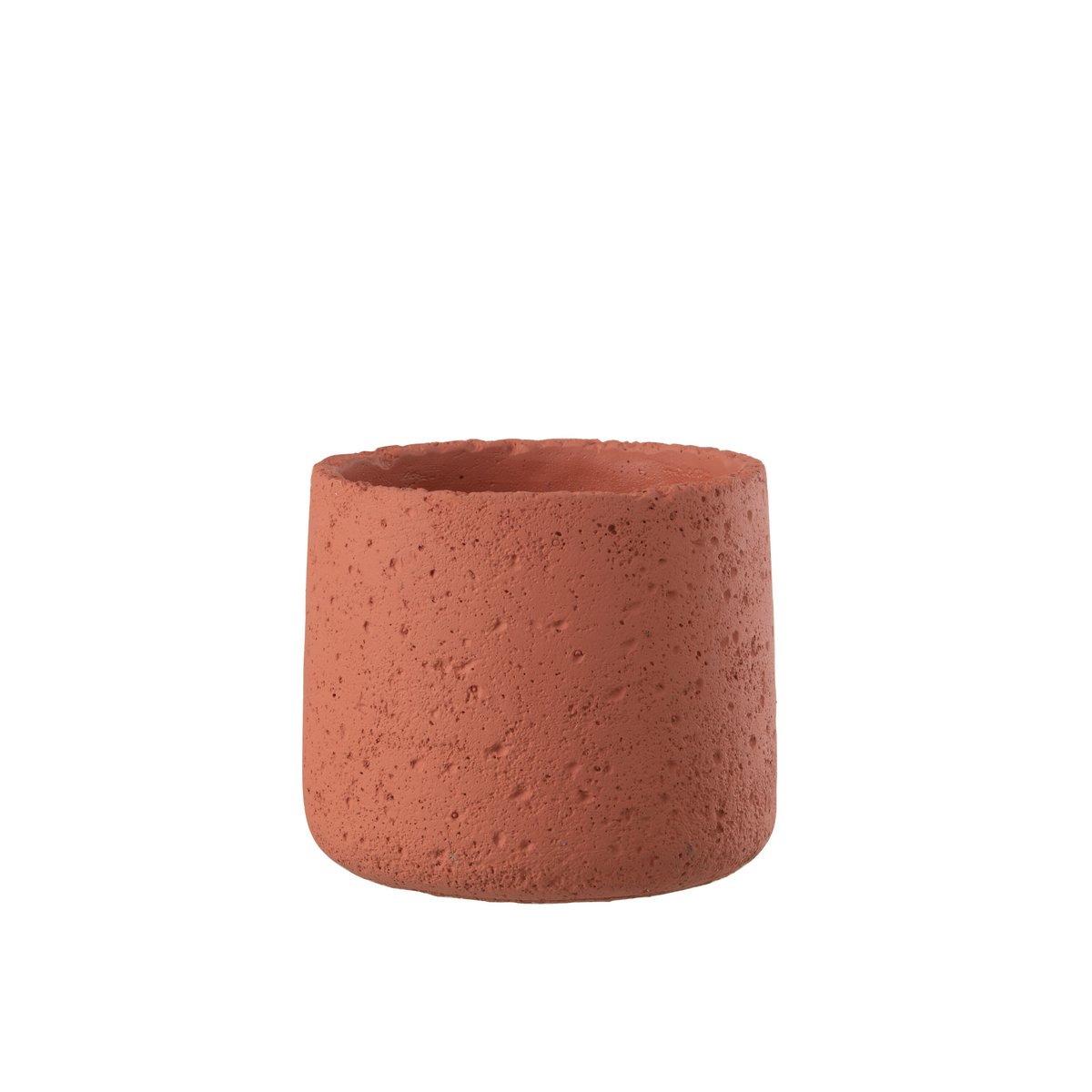 J-Line - Blumentopf Potine Cement Terracotta Medium