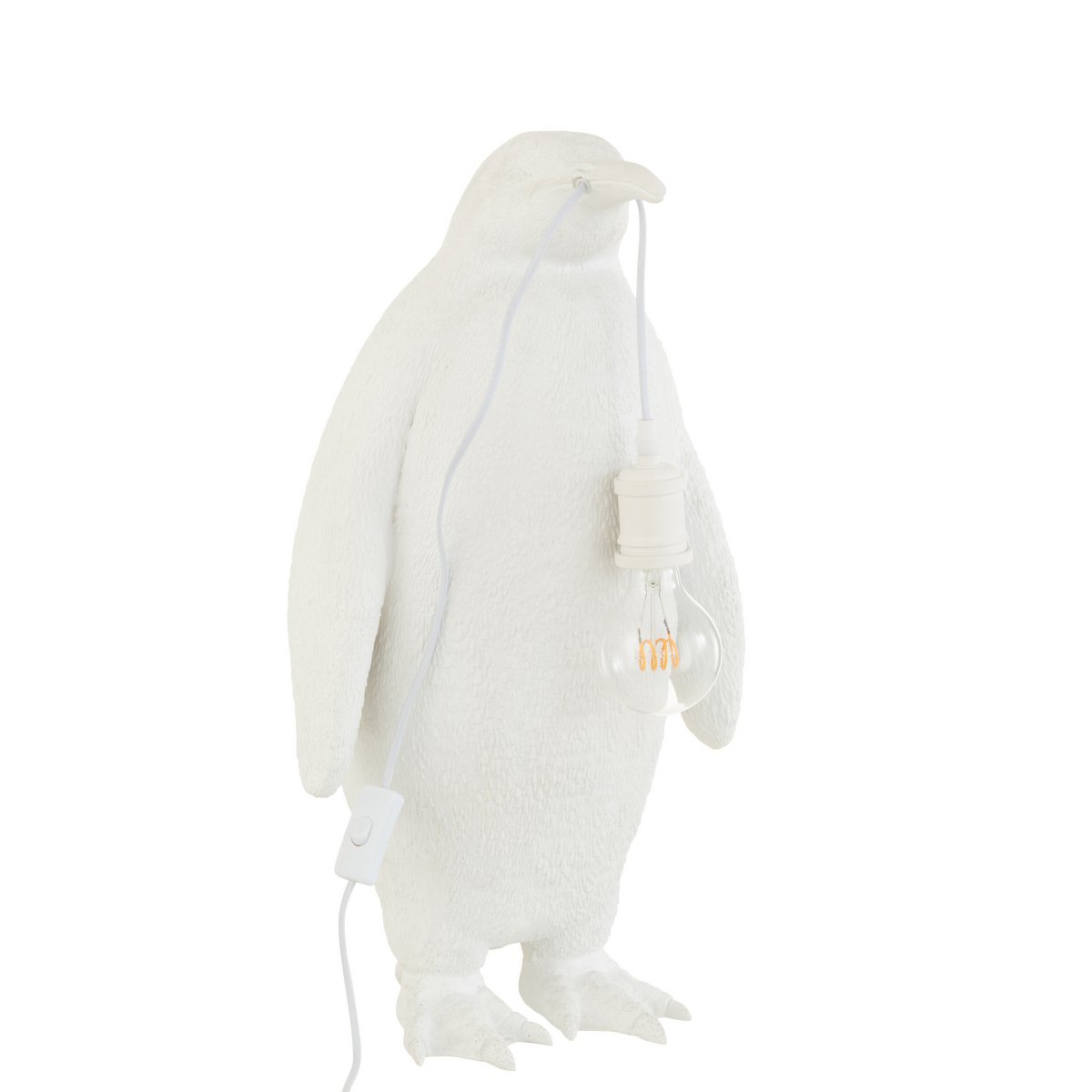 J-Line - Tischlampe Pinguin Resine Weiß Groß