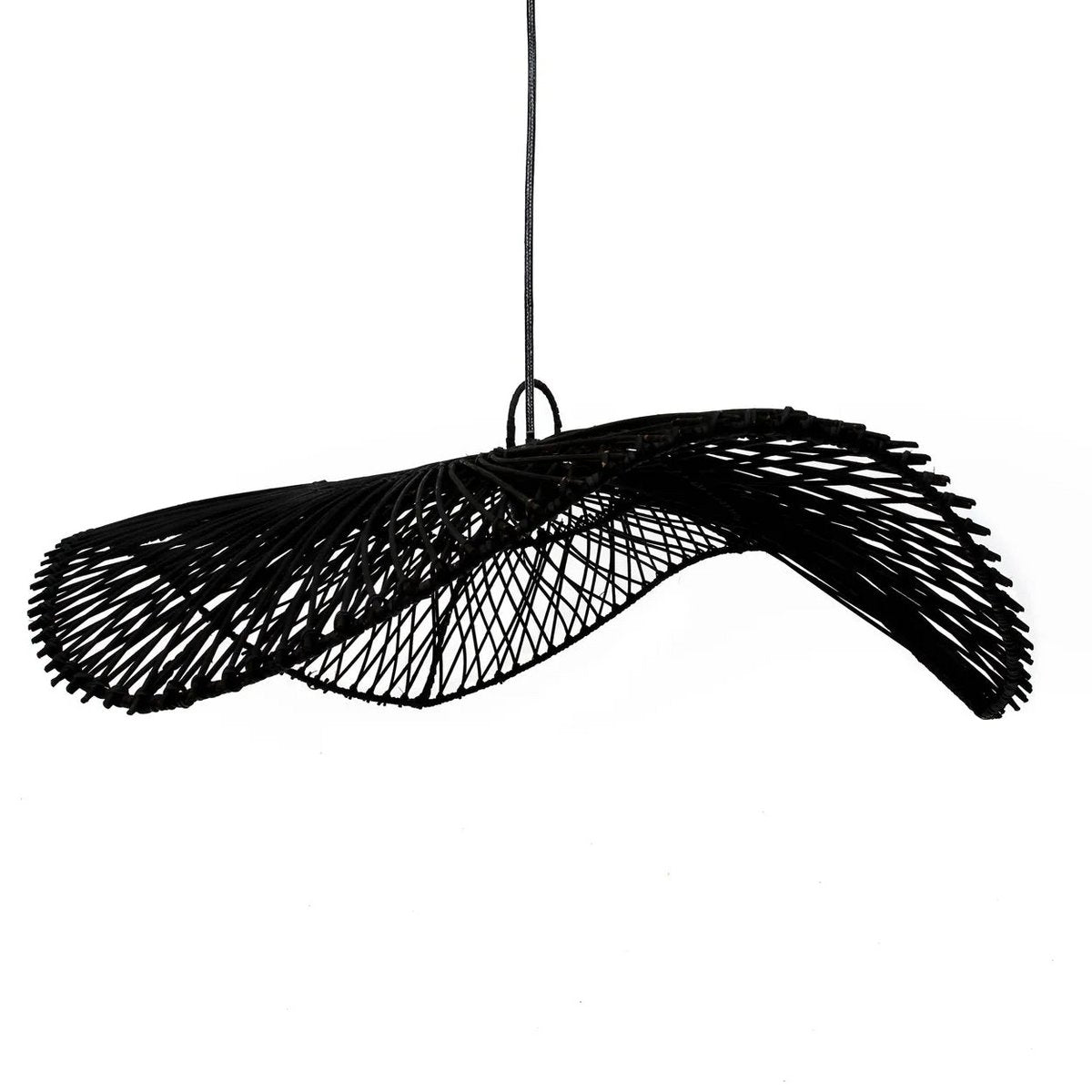 Bazar Bizar - Lampe suspendue 'Chapeau' (Noir, L)