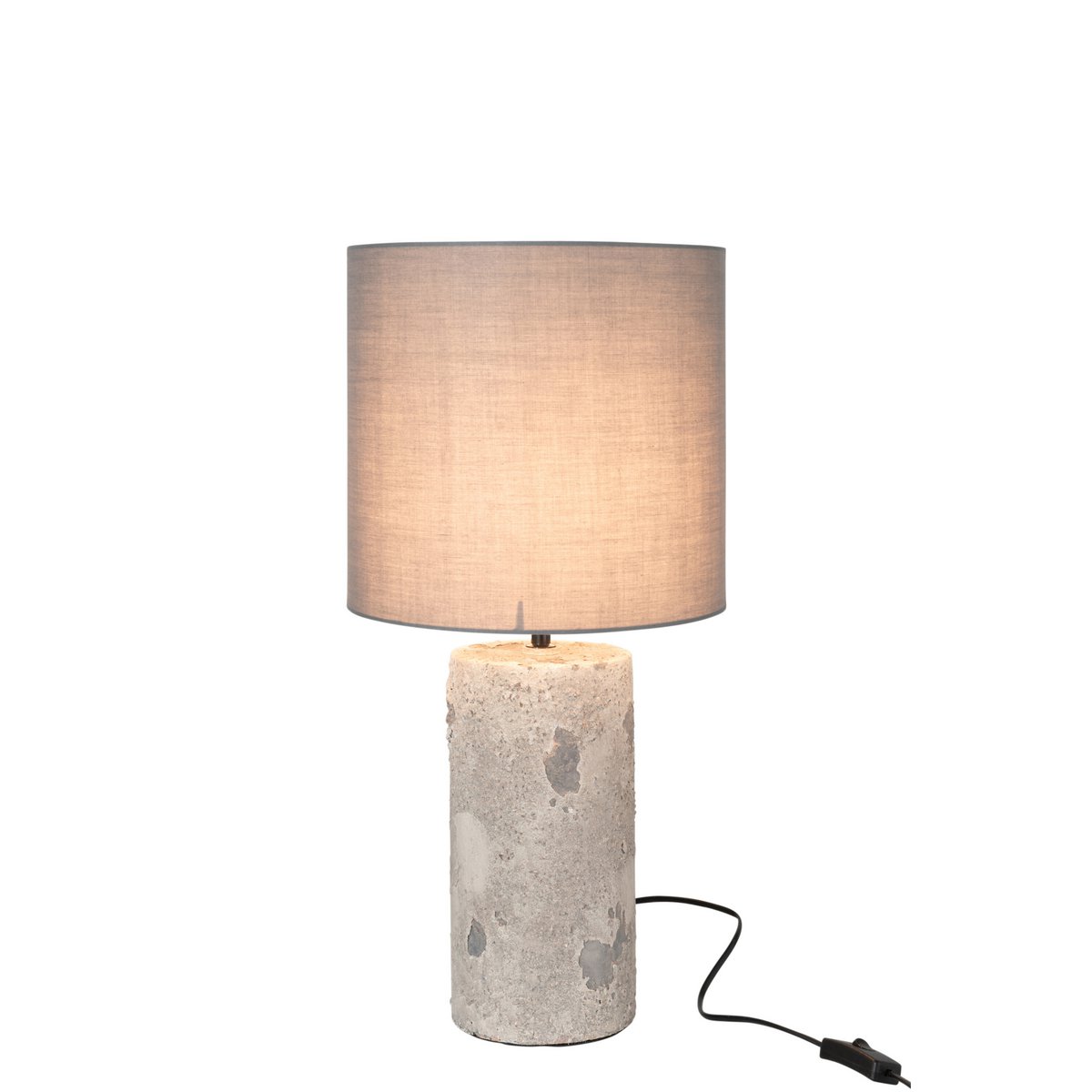 J-Line - Lampe Greta - Faïence - Gris - Petit