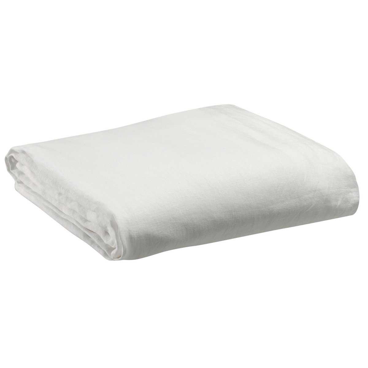 VIVARAISE - Drap-housse stonewashed Zeff Blanc 180x200 chapeau 30cm