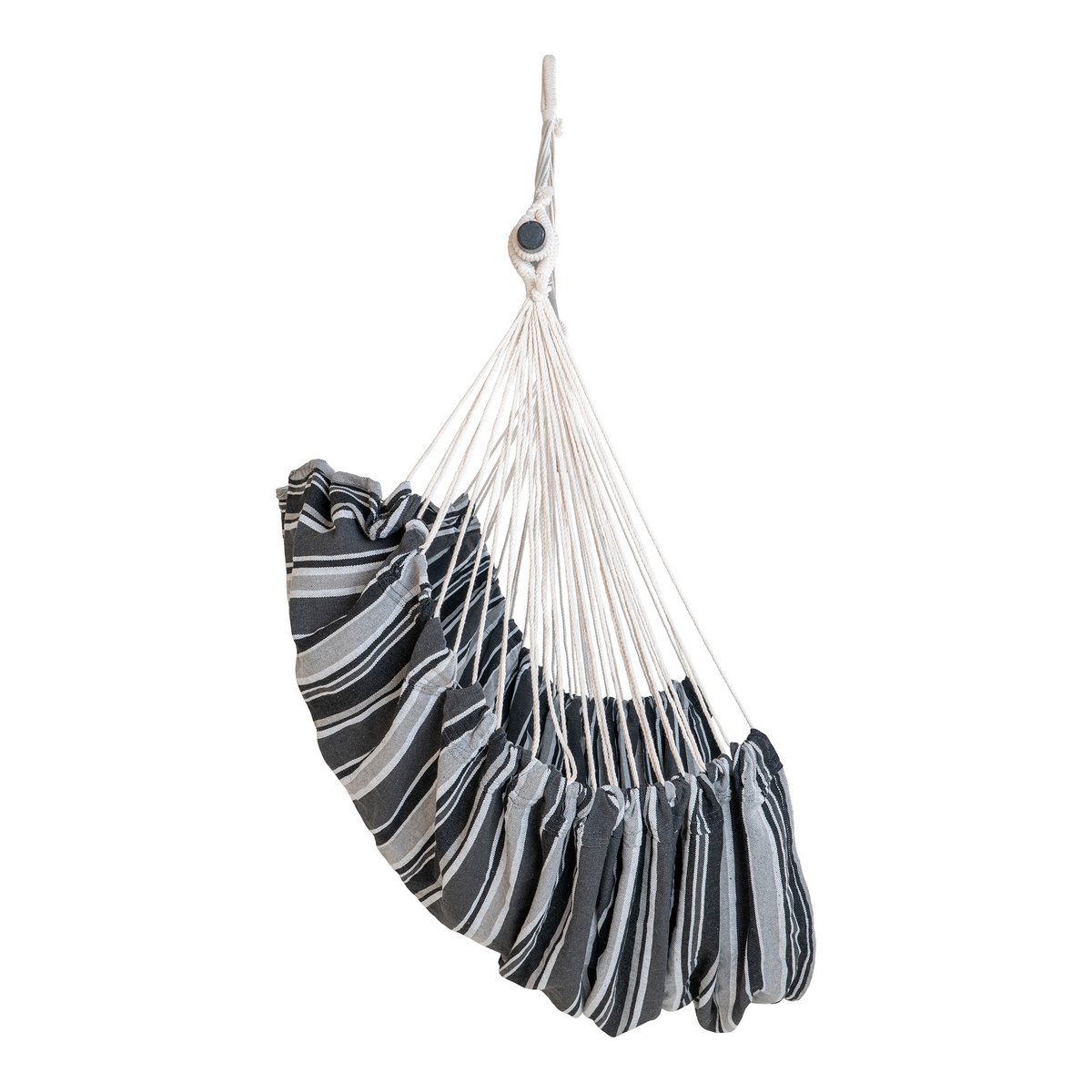 House Nordic - Lamia Hanging Chair - Chaise suspendue, polyester/coton, mélèze, noir/gris/blanc