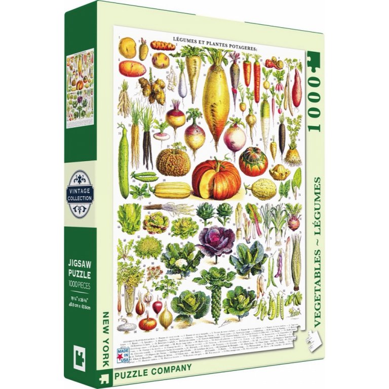 New York Puzzle Company - Puzzel 'Vegetables ~ Légumes' (1000 stukjes)