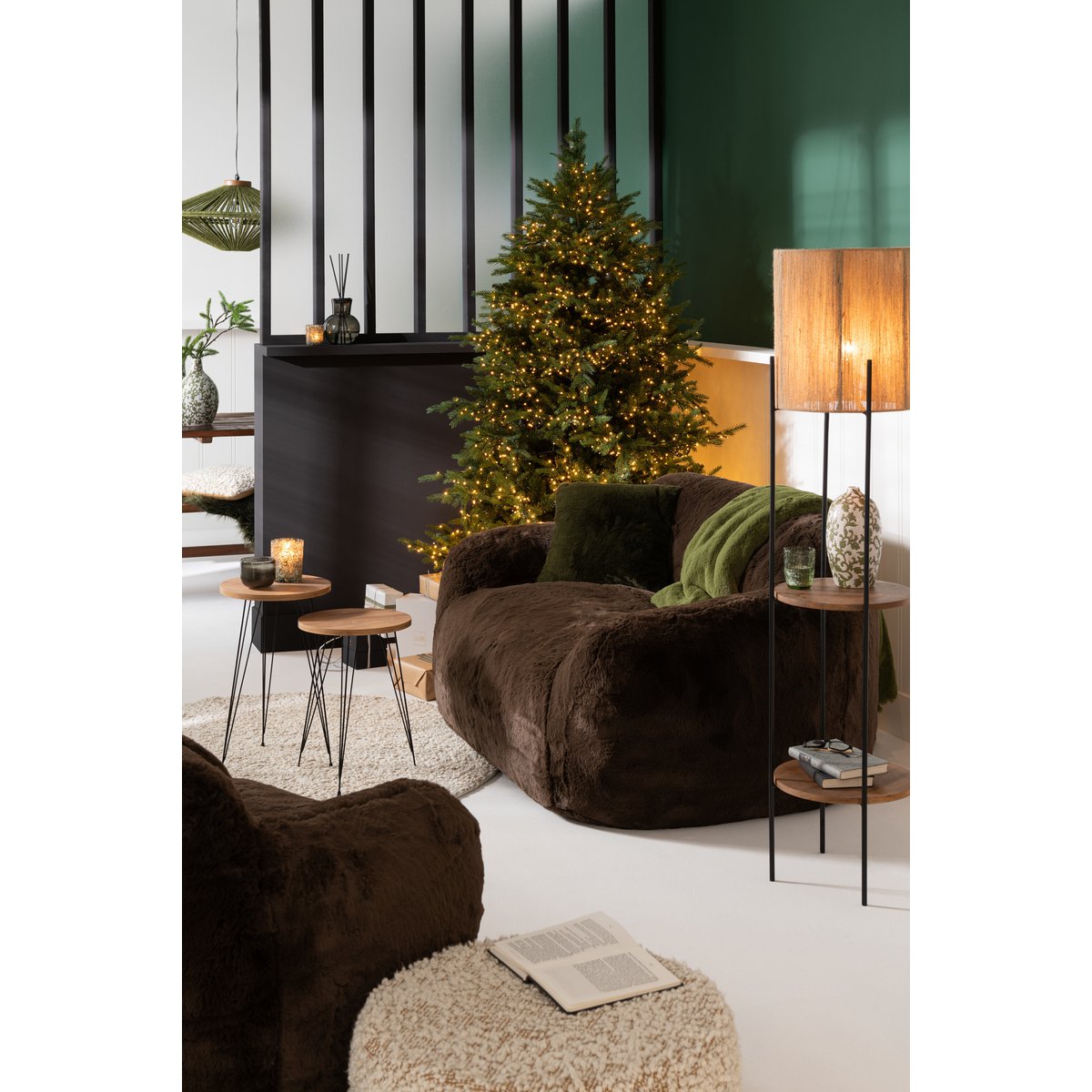 J-Line – Lampe Eisen/Mango Wet/Schwarz