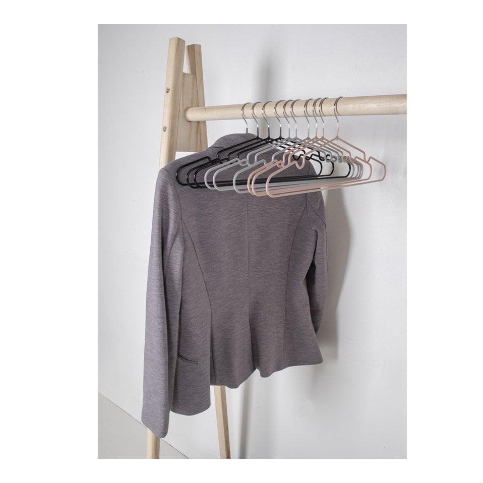 House Nordic - Mass Hangers - Cintres en métal avec revêtement gris S/10