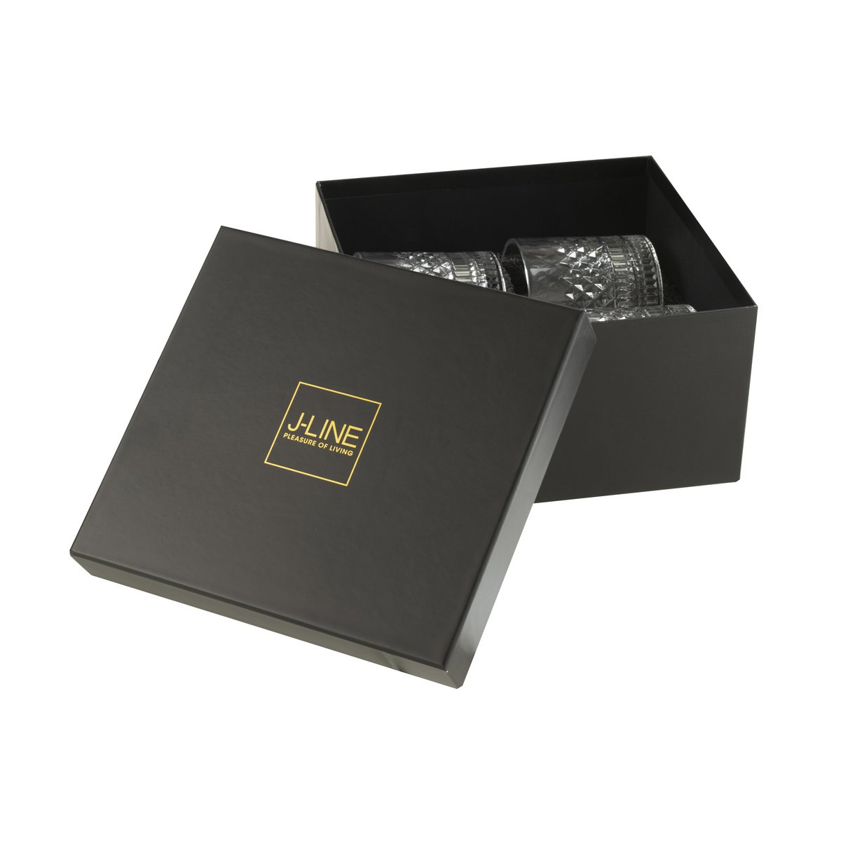 J-Line – Whiskey-Tennessee-Glas – transparent – ​​Geschenkbox