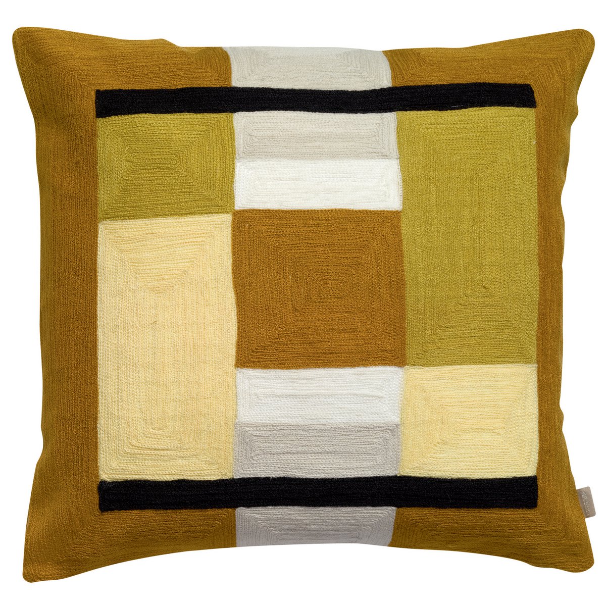 VIVARAISE - Coussin Dea brodé Bronze 45 x 45