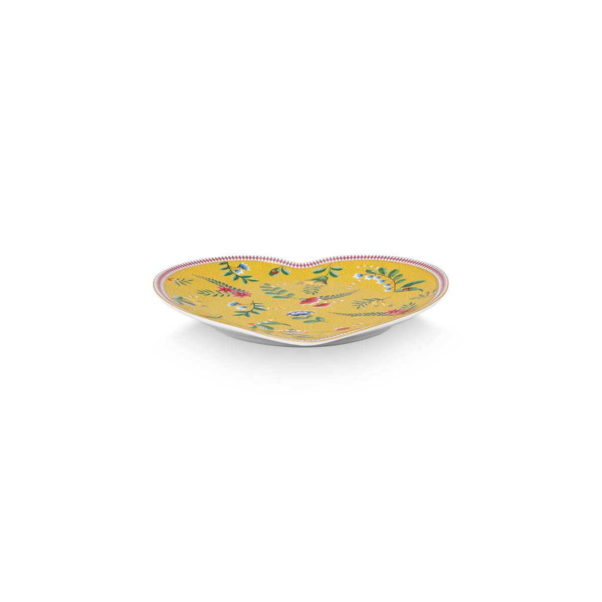 Pip Studio - Set/2 Heart Shape Plates La Majorelle Yellow 21.5cm