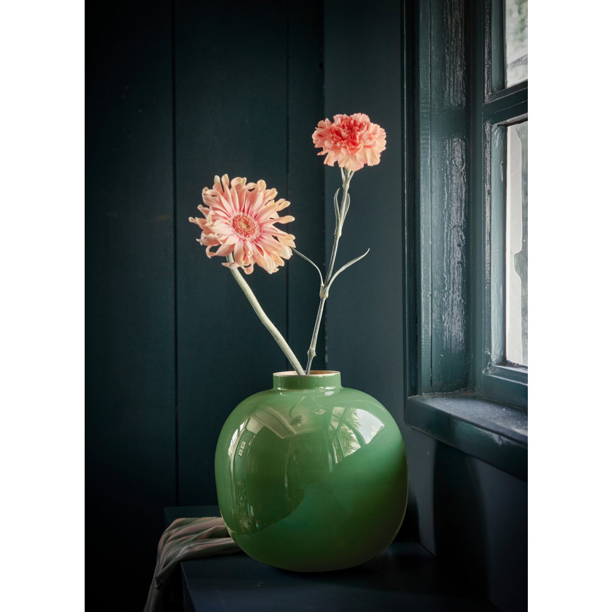 Pip Studio - Vase Metal Green 23cm