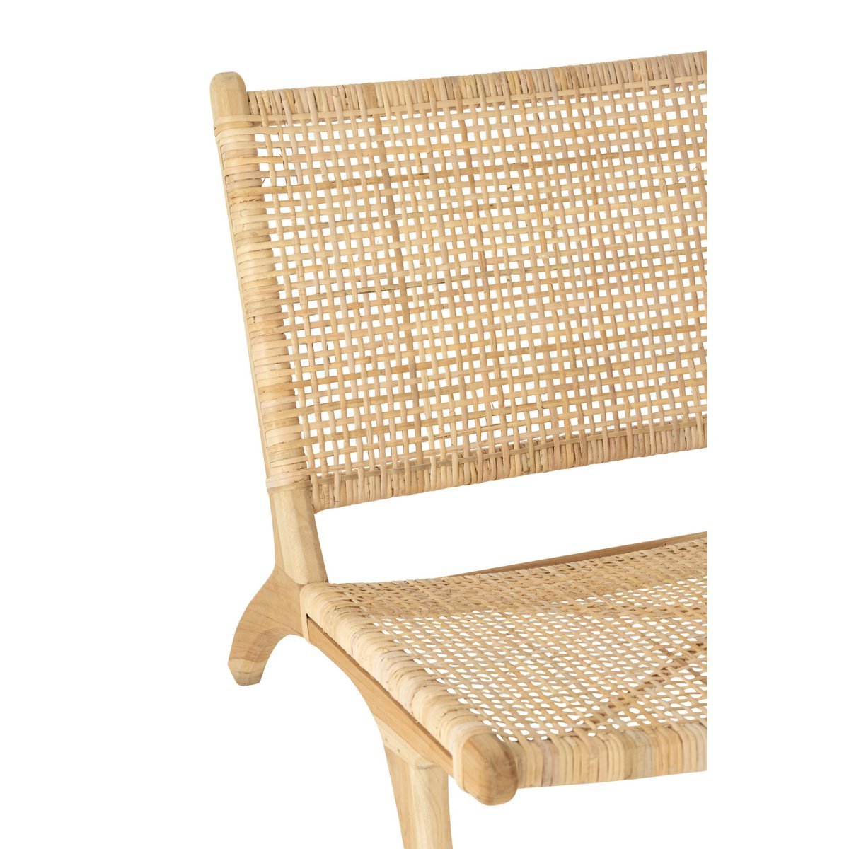 J-Line - Fauteuil Tissé - Bois - Naturel