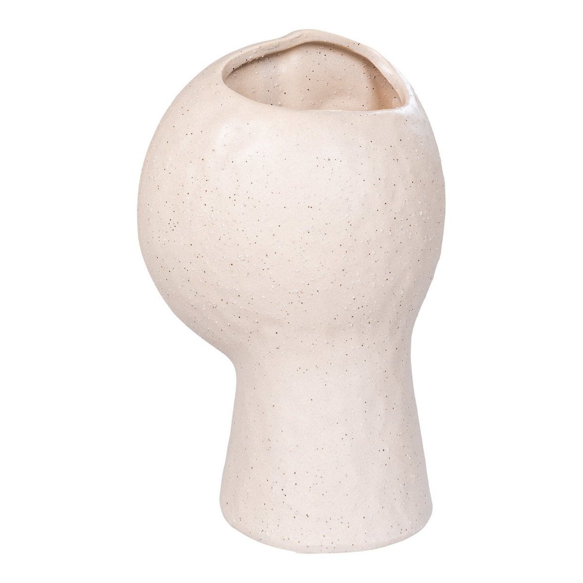 House Nordic - Vase - Vase, Keramik, beige, 12x7,5x17,5 cm