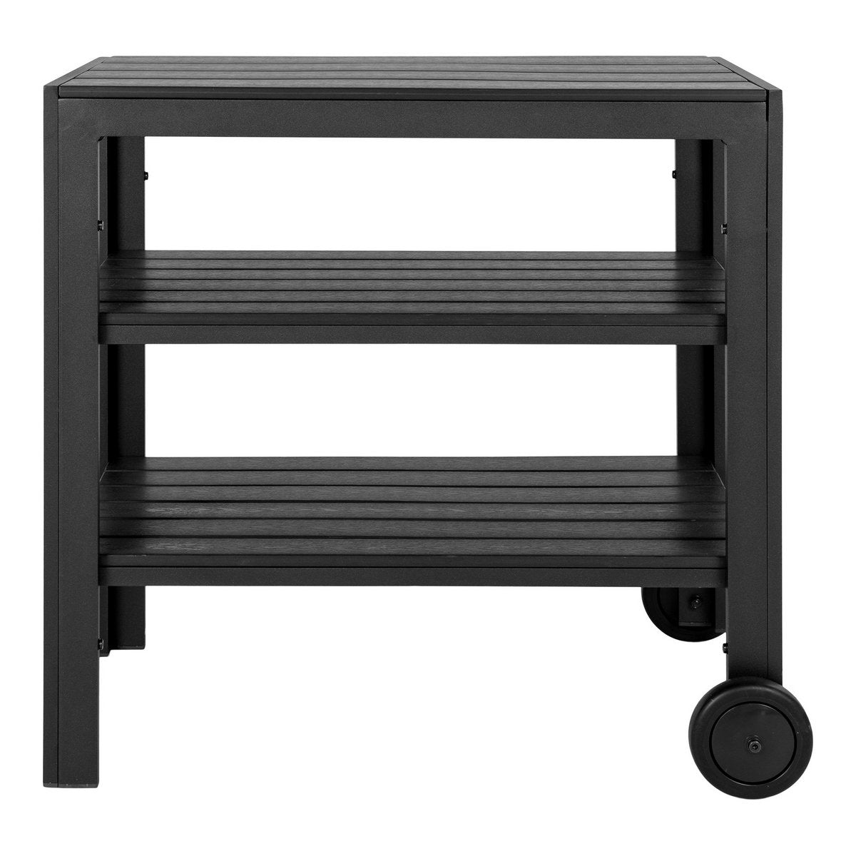 House Nordic - Taormina Tea Trolley - Chariot à thé, aluminium/non-bois, noir, 3 étagères