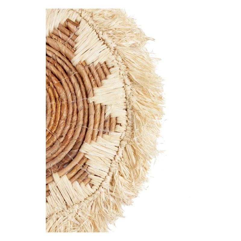Pole to Pole - J59 Placemat Raffia Fringe Wit (Set van 6)