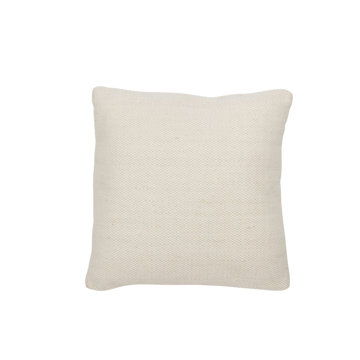 J-Line - Coussin tissé - Laine - Crème - Petit