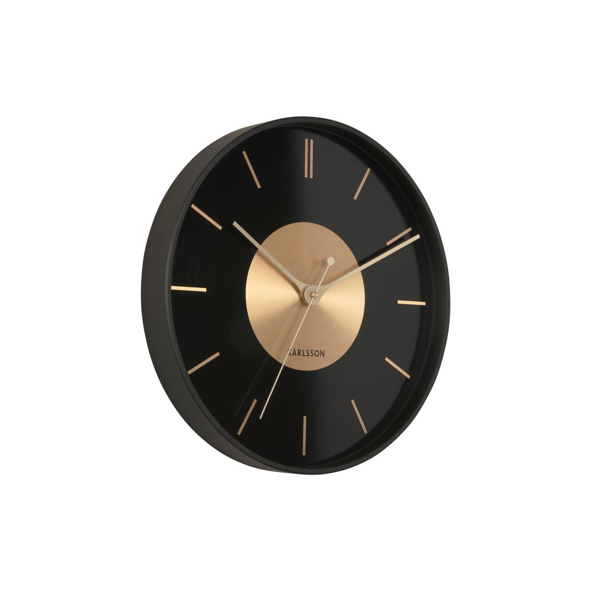 Karlsson - Horloge Murale Disque Doré (Ø35cm) - KA5918BK