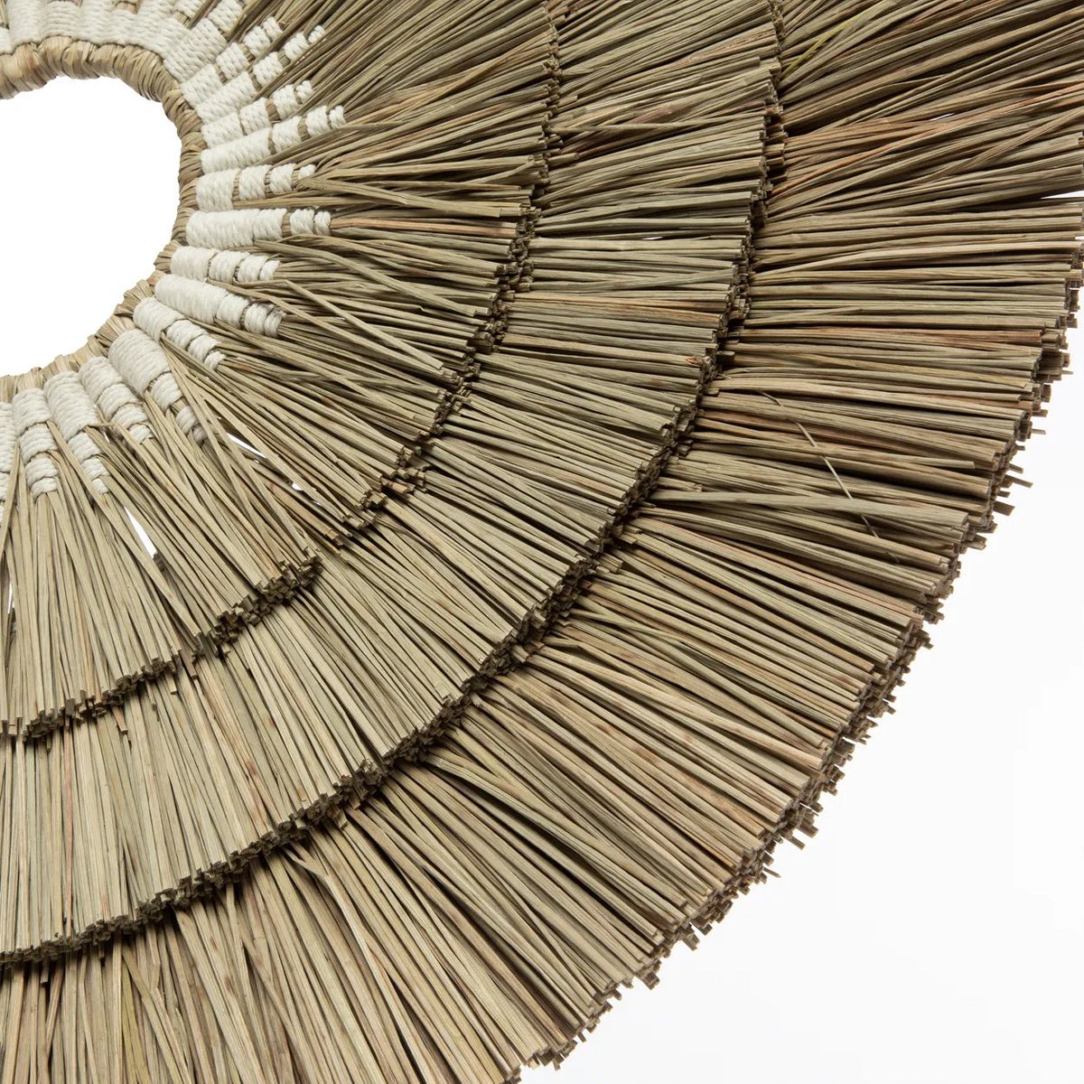 Bazar Bizar - Muurdecoratie 'Mengdong' (Naturel, Wit)