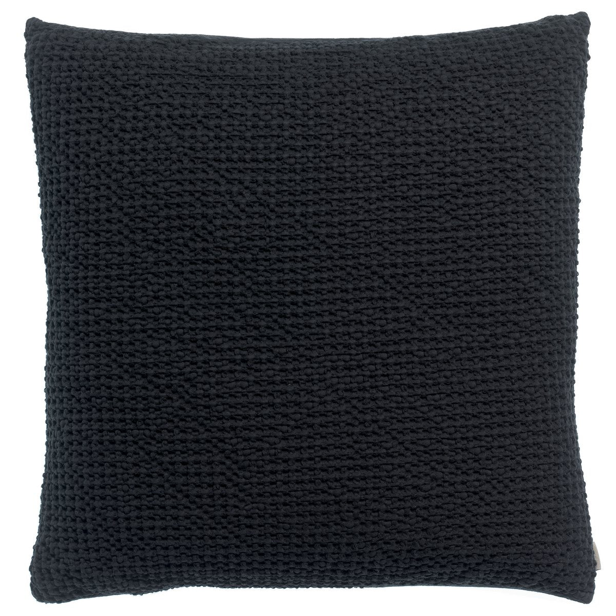 VIVARAISE - Coussin stonewashed Maia Caviar 45 x 45