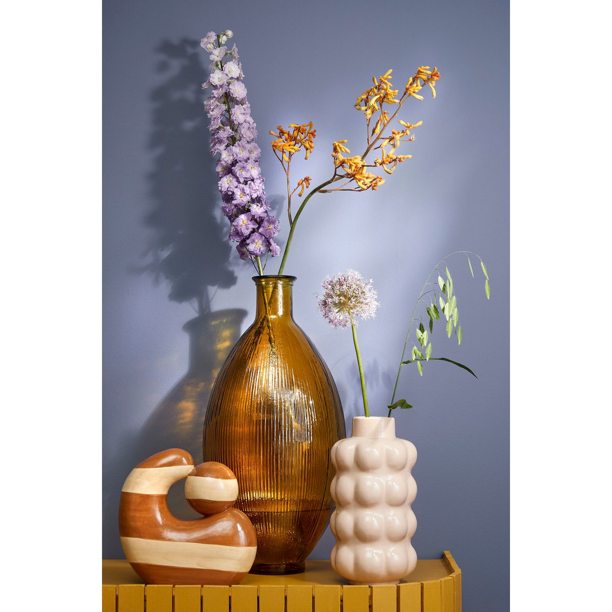 Mica Decorations - Sculpture Décoration - L26 x L11 x H25 cm - Dolomite - Ocre