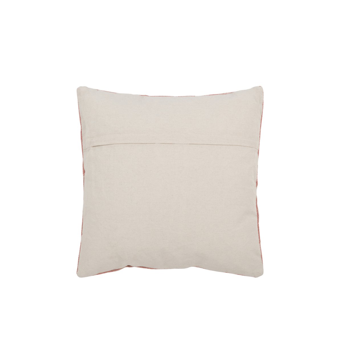 J-Line - Coussin Diamants + Flèches - Coton - Pêche/Rose