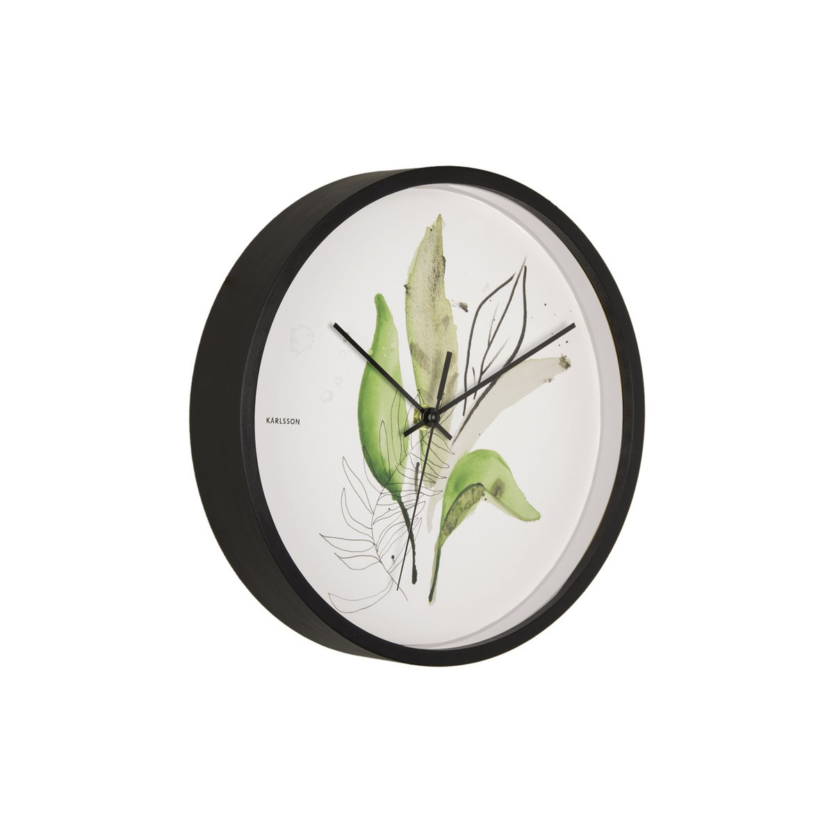 Karlsson - Horloge murale Feuilles botaniques (Ø26cm) - KA5885