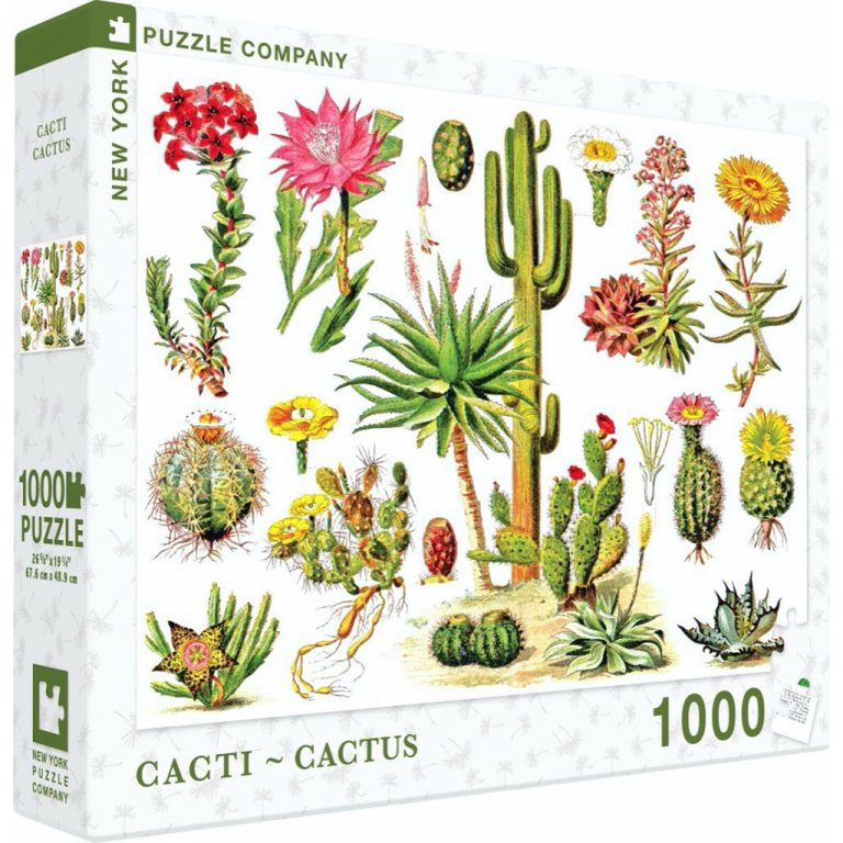 New York Puzzle Company - Puzzel 'Cacti ~ Cactus' (1000 stukjes)