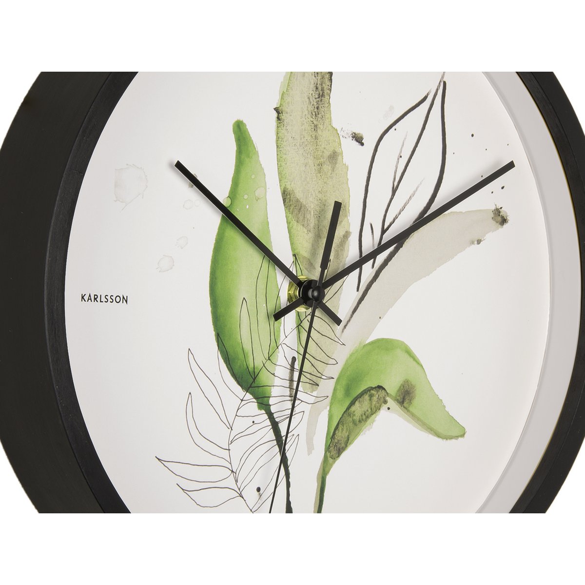 Karlsson - Wandklok Botanische bladeren (Ø26cm) - KA5885