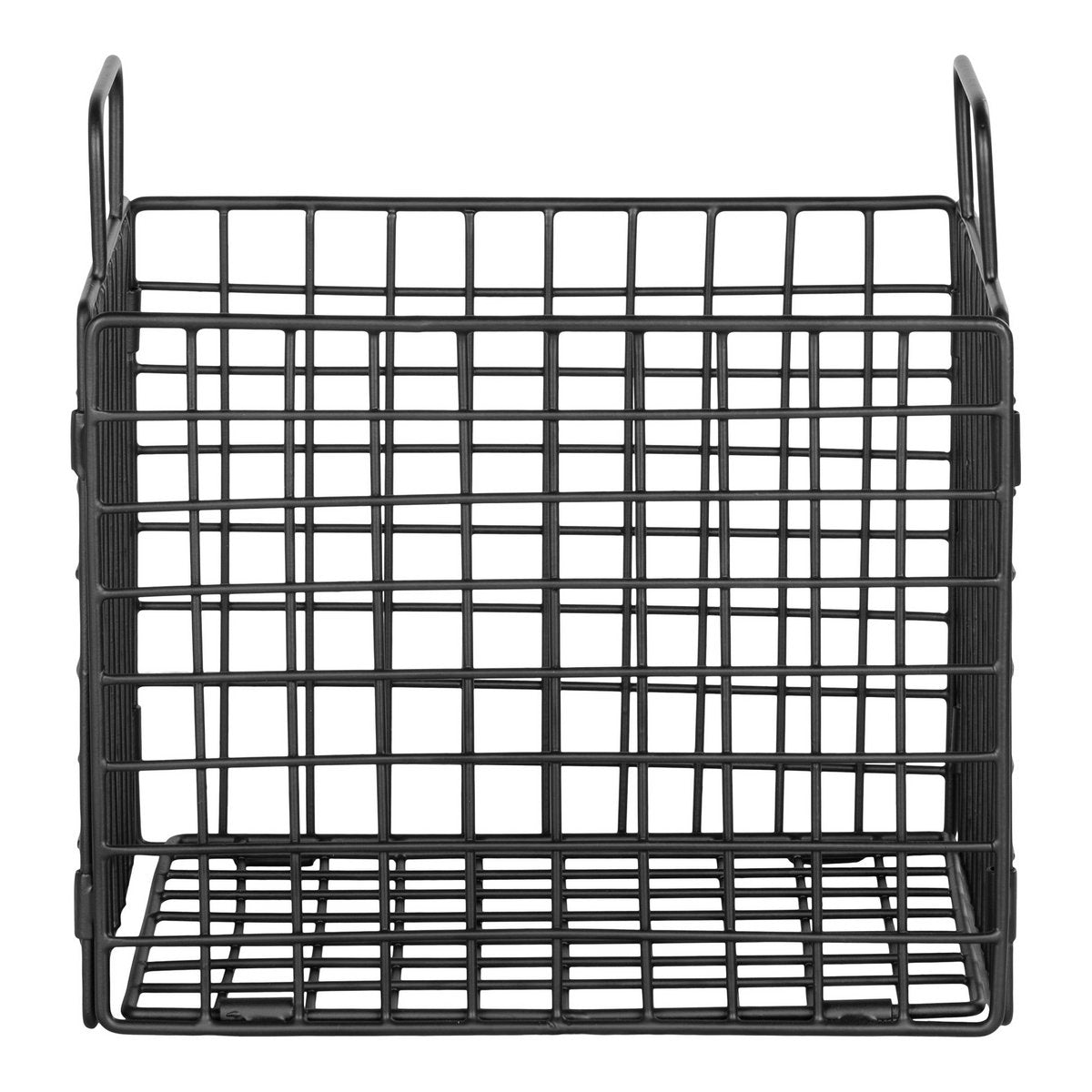 House Nordic - Mora Wire Basket - Panier en fil, fer, noir, 25x20x25 cm