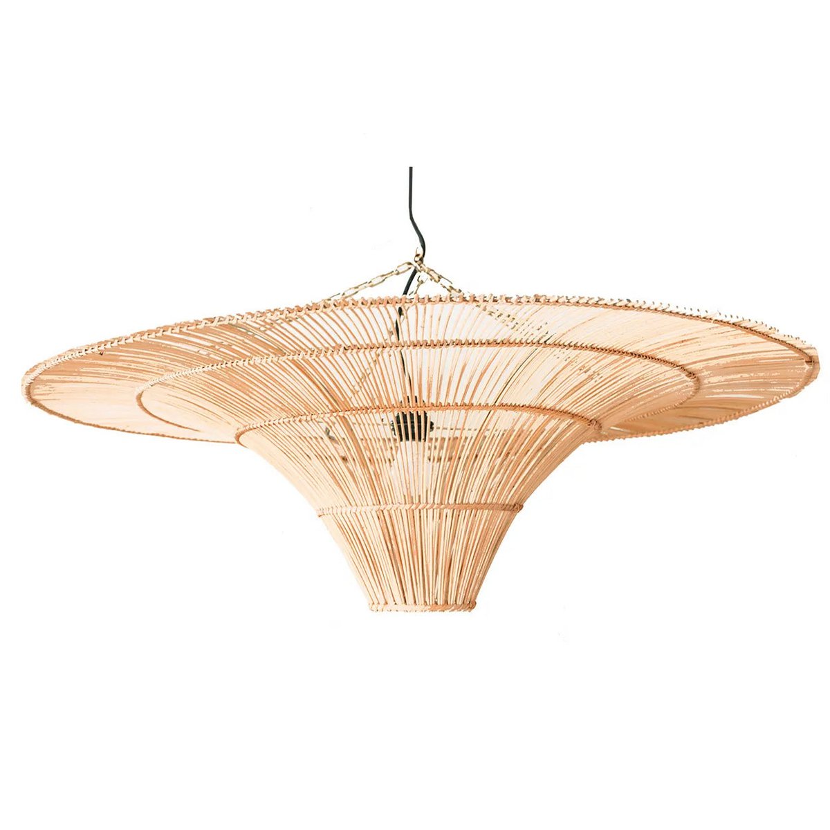 Bazar Bizar - Lampe suspendue 'Sky' (Naturel, XXL)